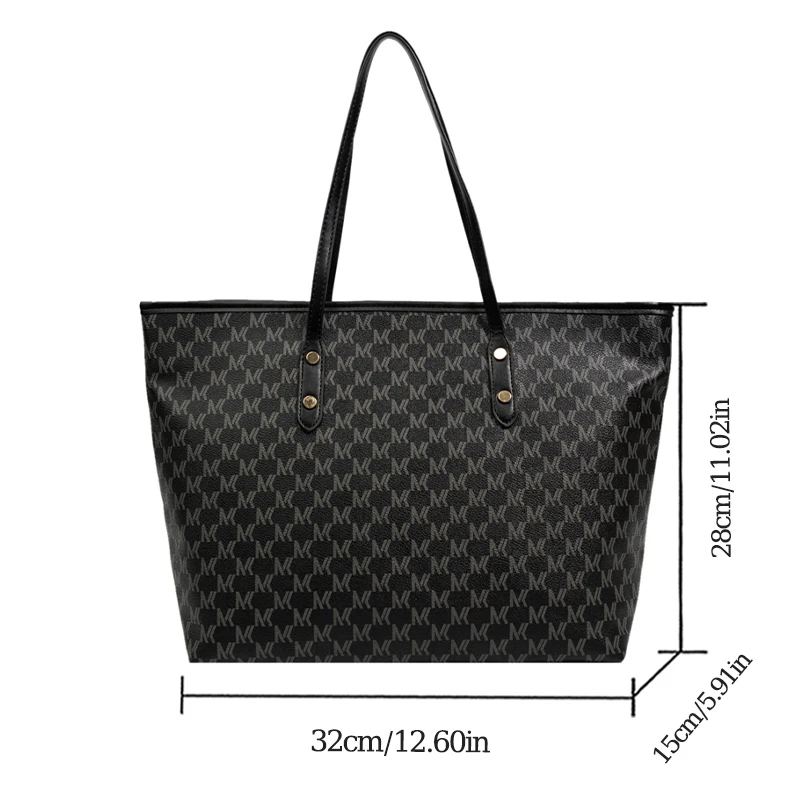 Simple Black Tote Bag